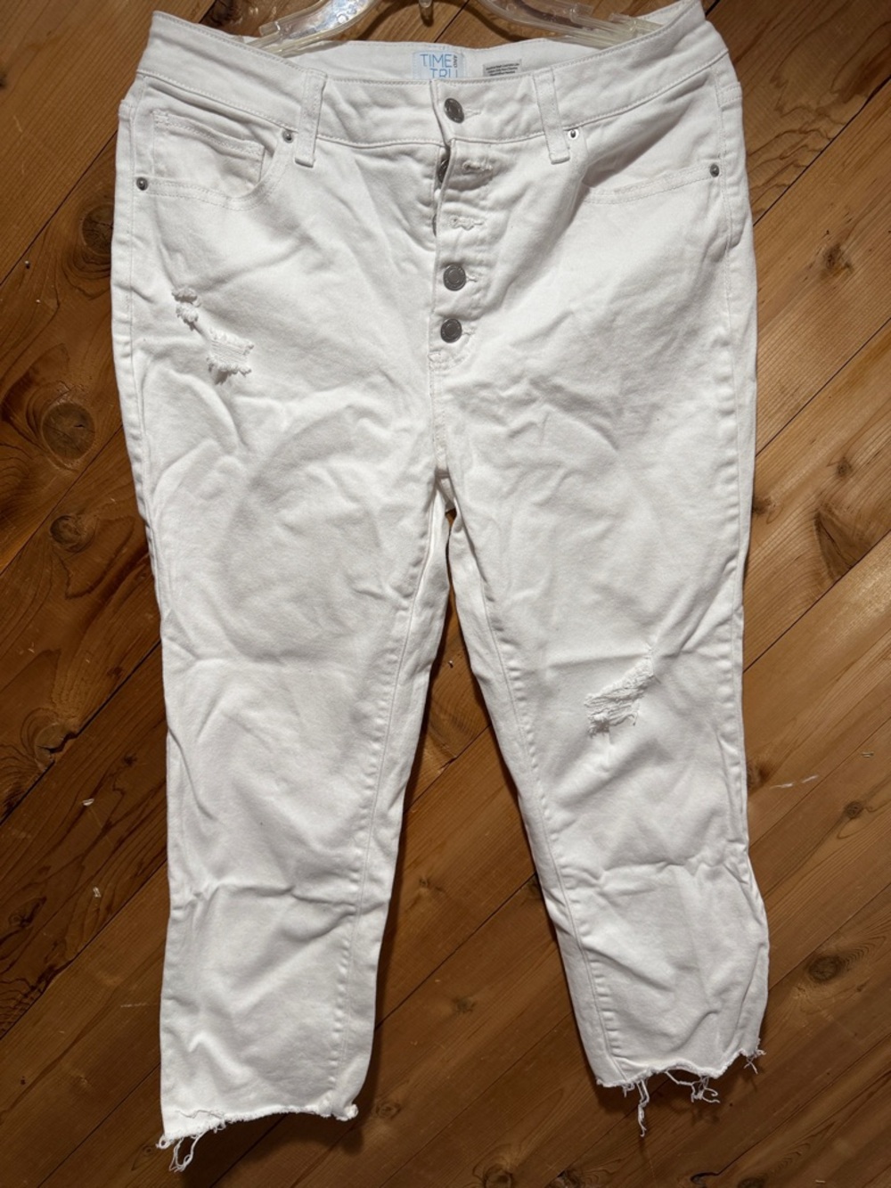 Time and Tru White High-Rise Jeans